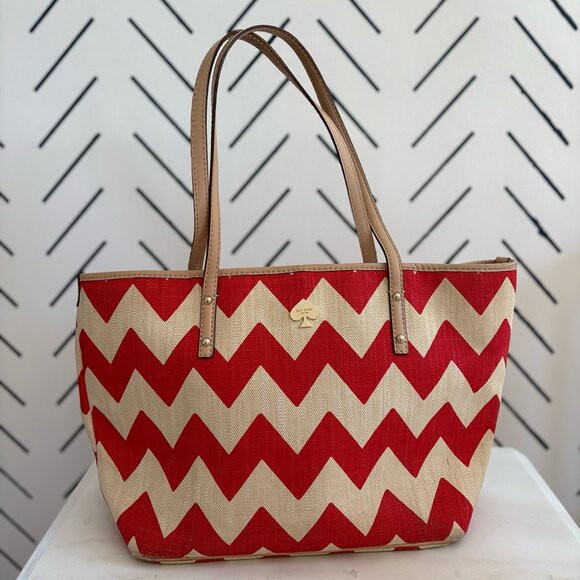 Kate Spade Mexico City Harmony Chevron Tote - Picture 1 of 5